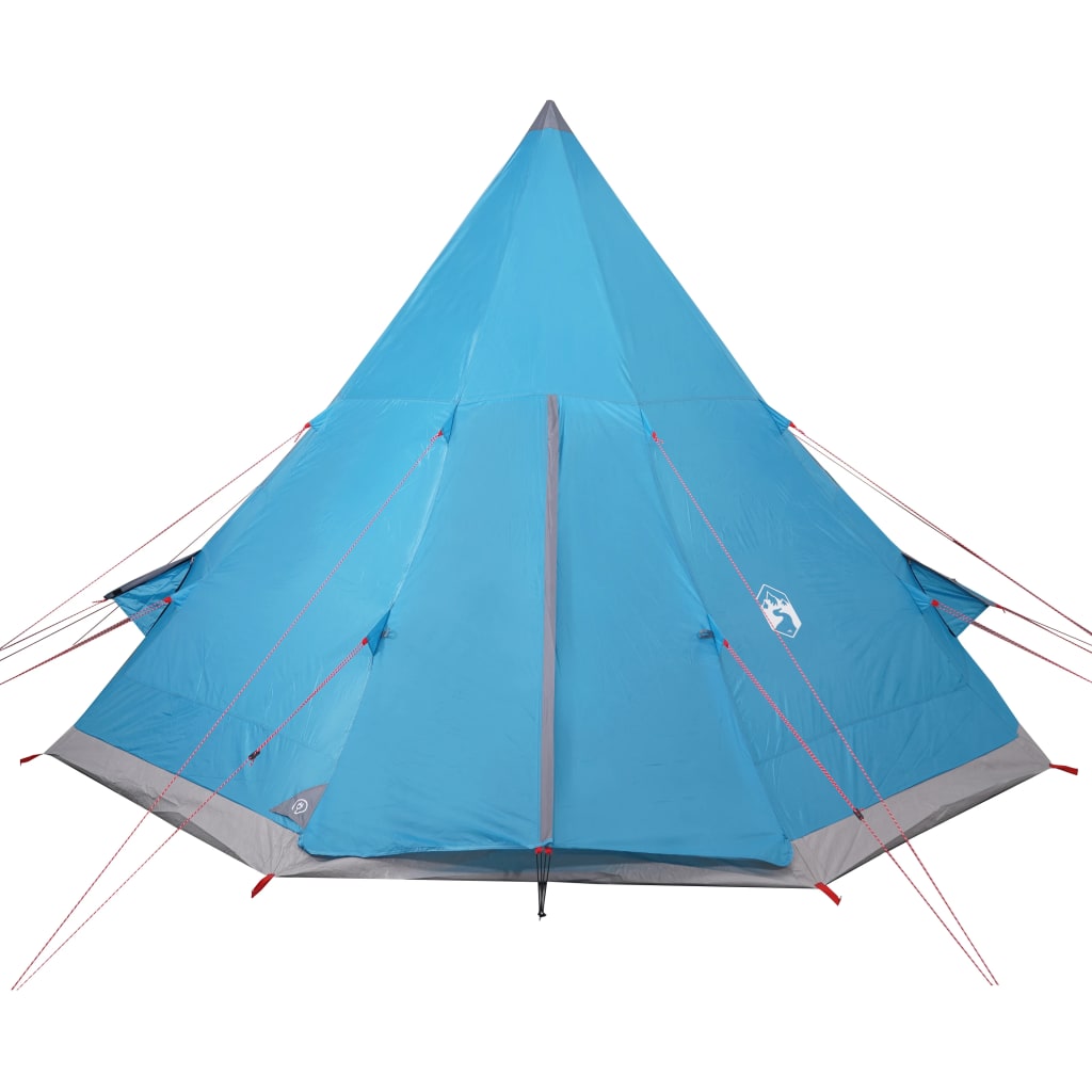 Tente de camping Tipi 4 personnes bleue imperméable