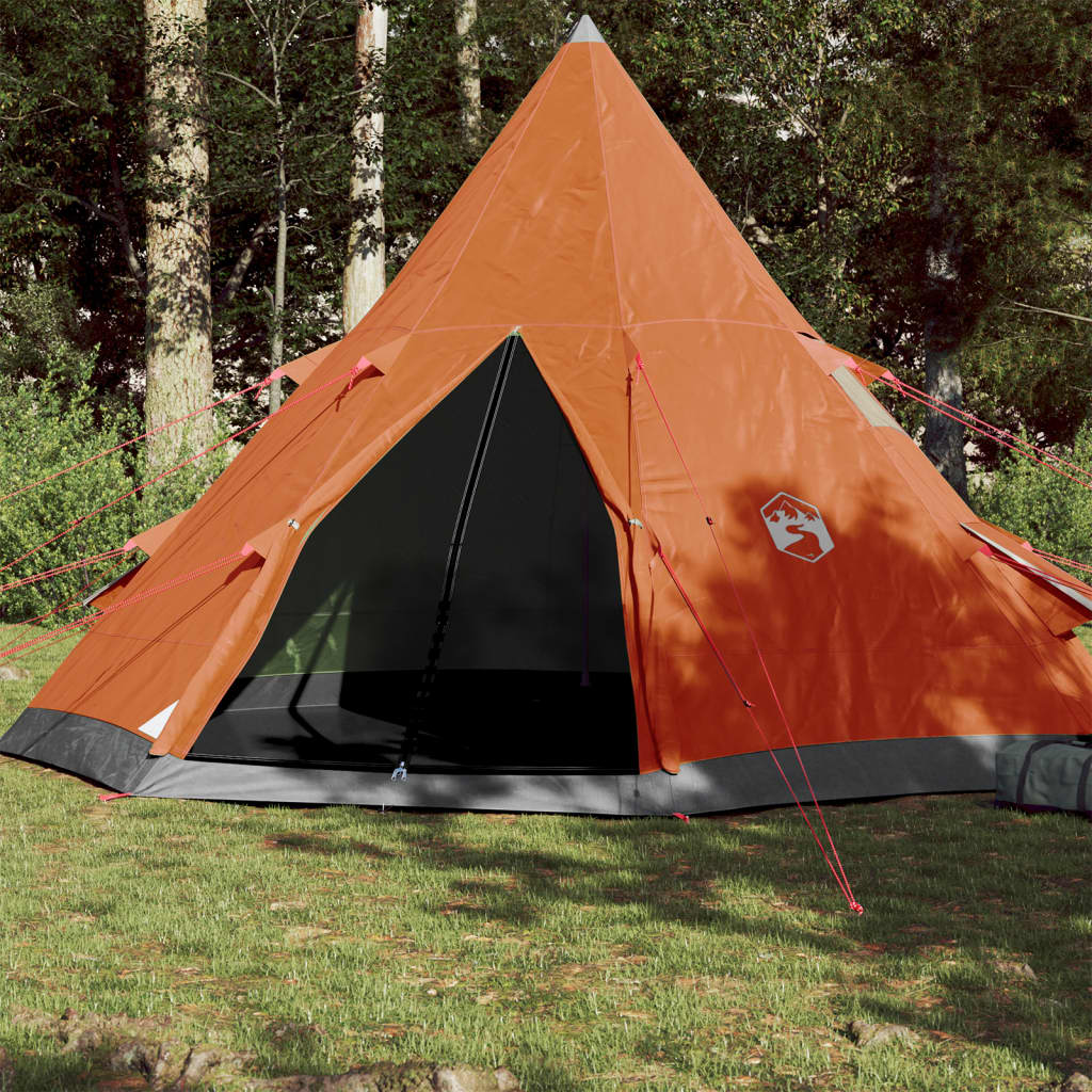 Tipi-Campingzelt 4 Personen Orange Wasserdicht