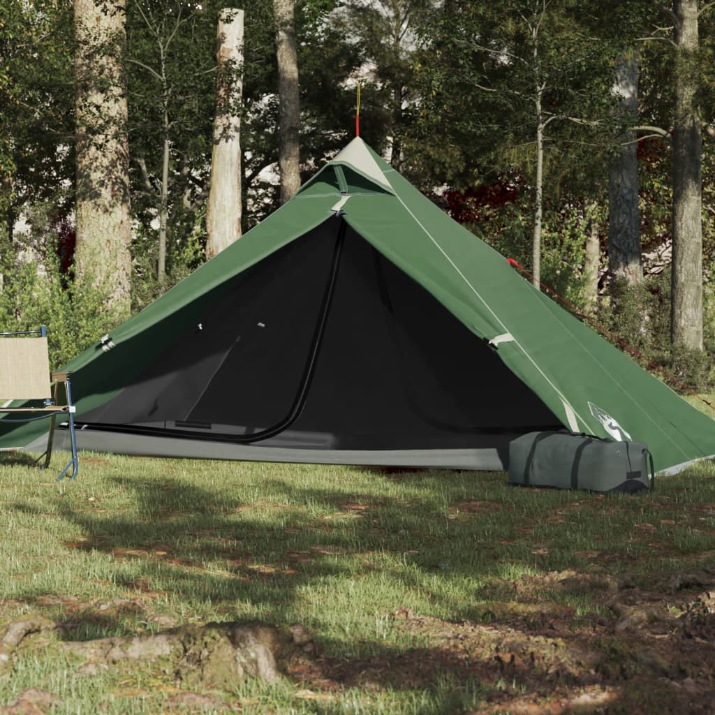 Tente de camping Tipi 1 personne verte imperméable