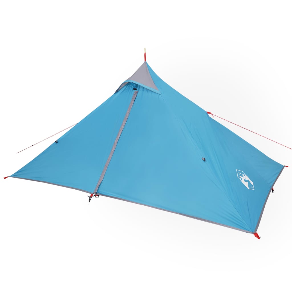 Tente de camping Tipi 1 personne bleue imperméable