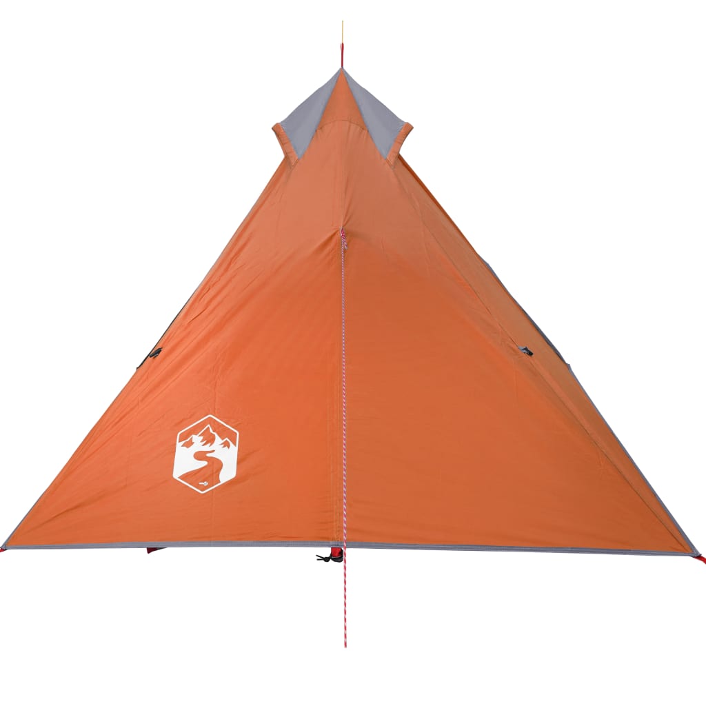 Tente de camping Tipi 1 personne orange imperméable