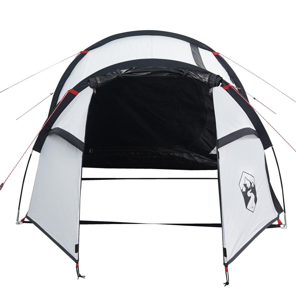 Tente de camping tunnel 3 personnes blanc foncé imperméable