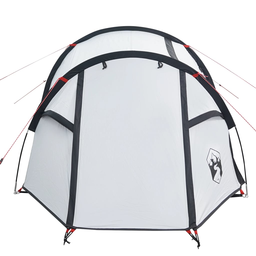 Tente de camping tunnel 3 personnes blanc foncé imperméable