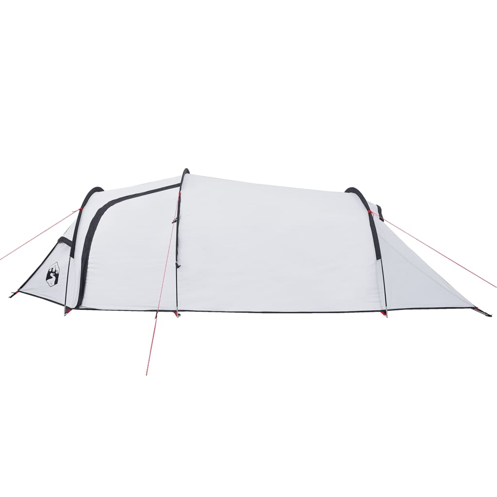 Tente de camping tunnel 3 personnes blanc foncé imperméable