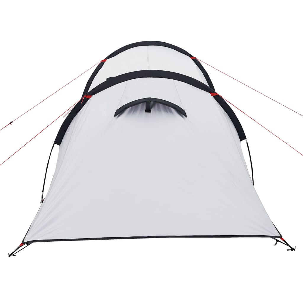 Tente de camping tunnel 3 personnes blanc foncé imperméable