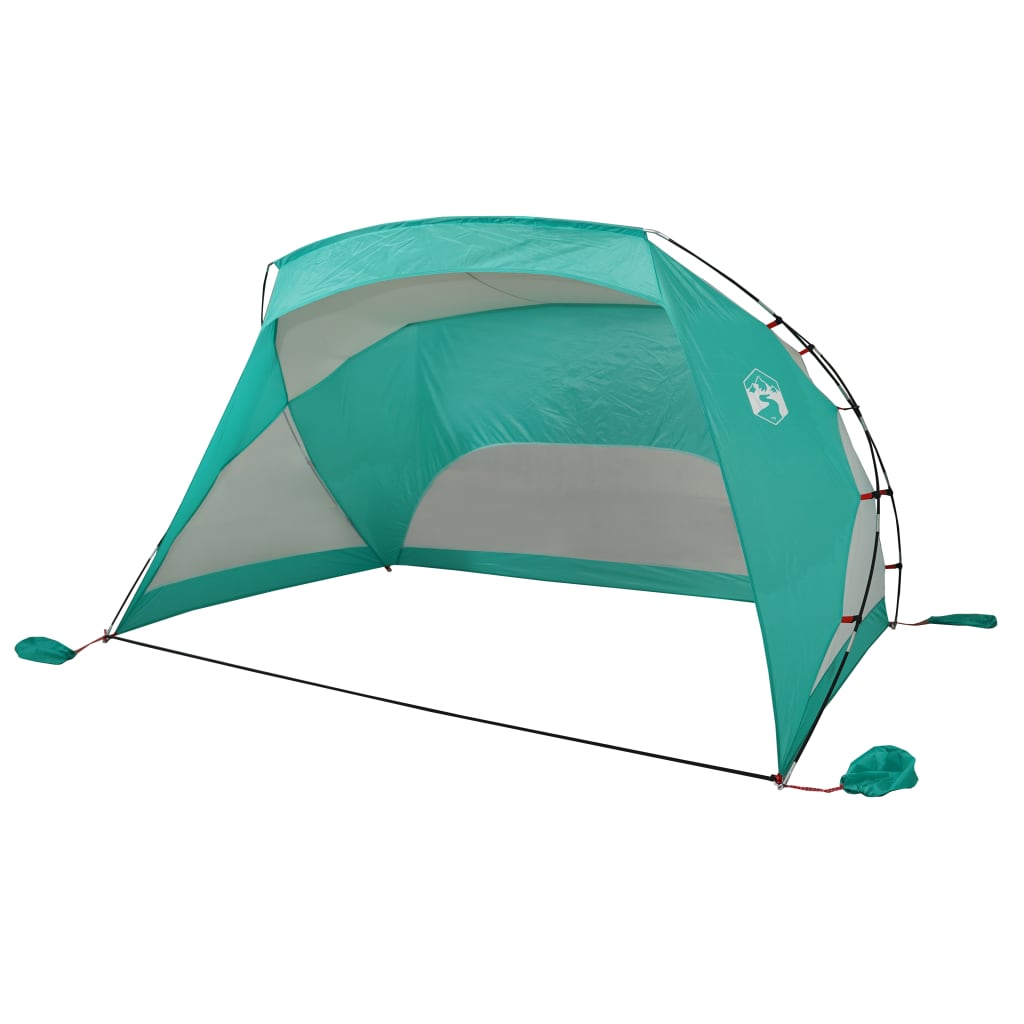 Tente de plage vert d'eau 274x178x170/148 cm 185T polyester