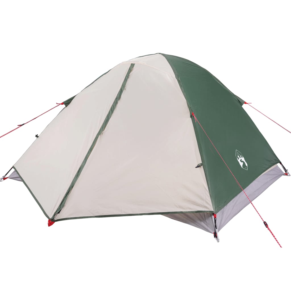 Tente de camping dôme 3 personnes verte imperméable