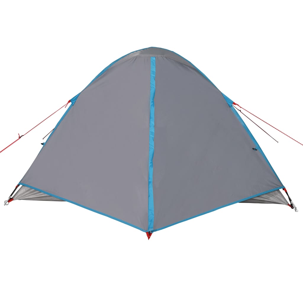 Tente de camping dôme 3 personnes bleue imperméable