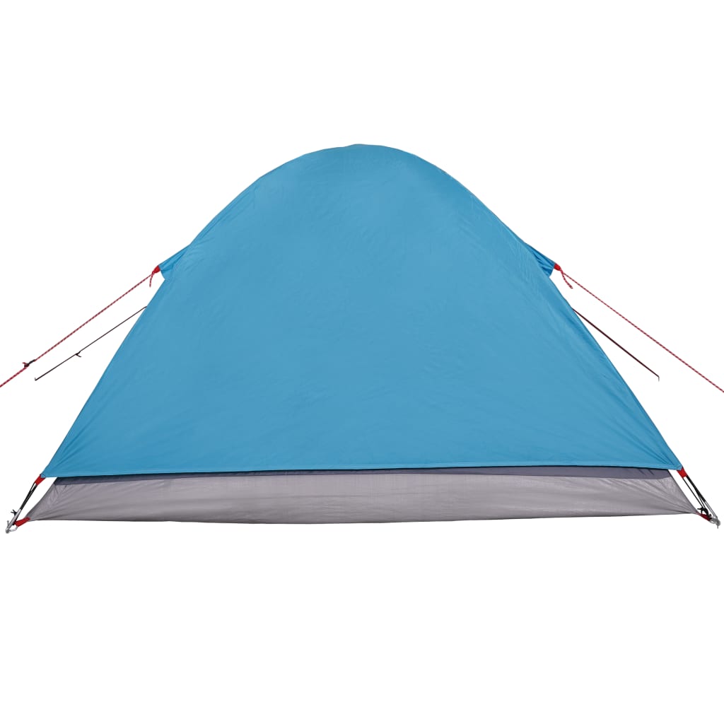 Tente de camping dôme 3 personnes bleue imperméable