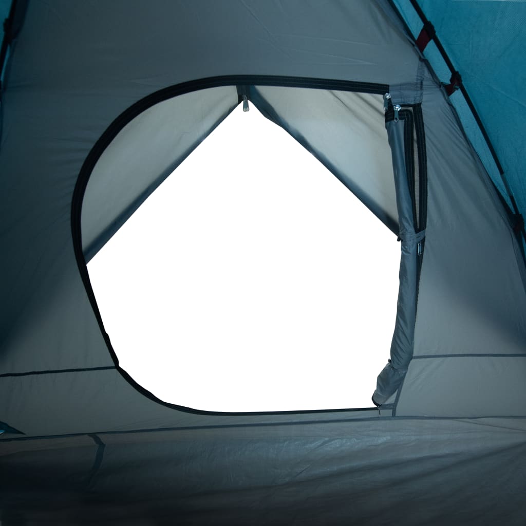 Tente de camping dôme 3 personnes bleue imperméable