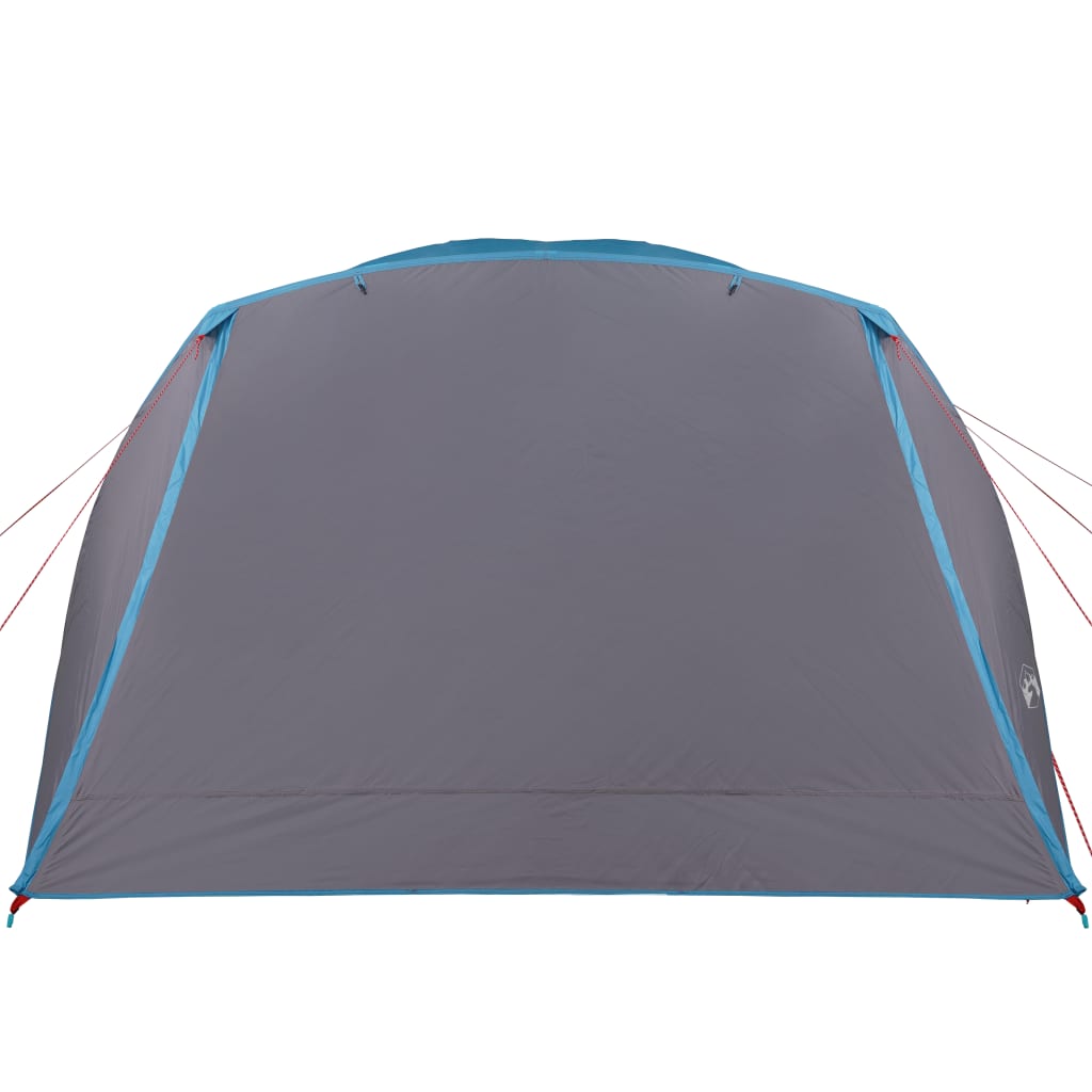 Tente de camping avec auvent 4 personnes bleue imperméable