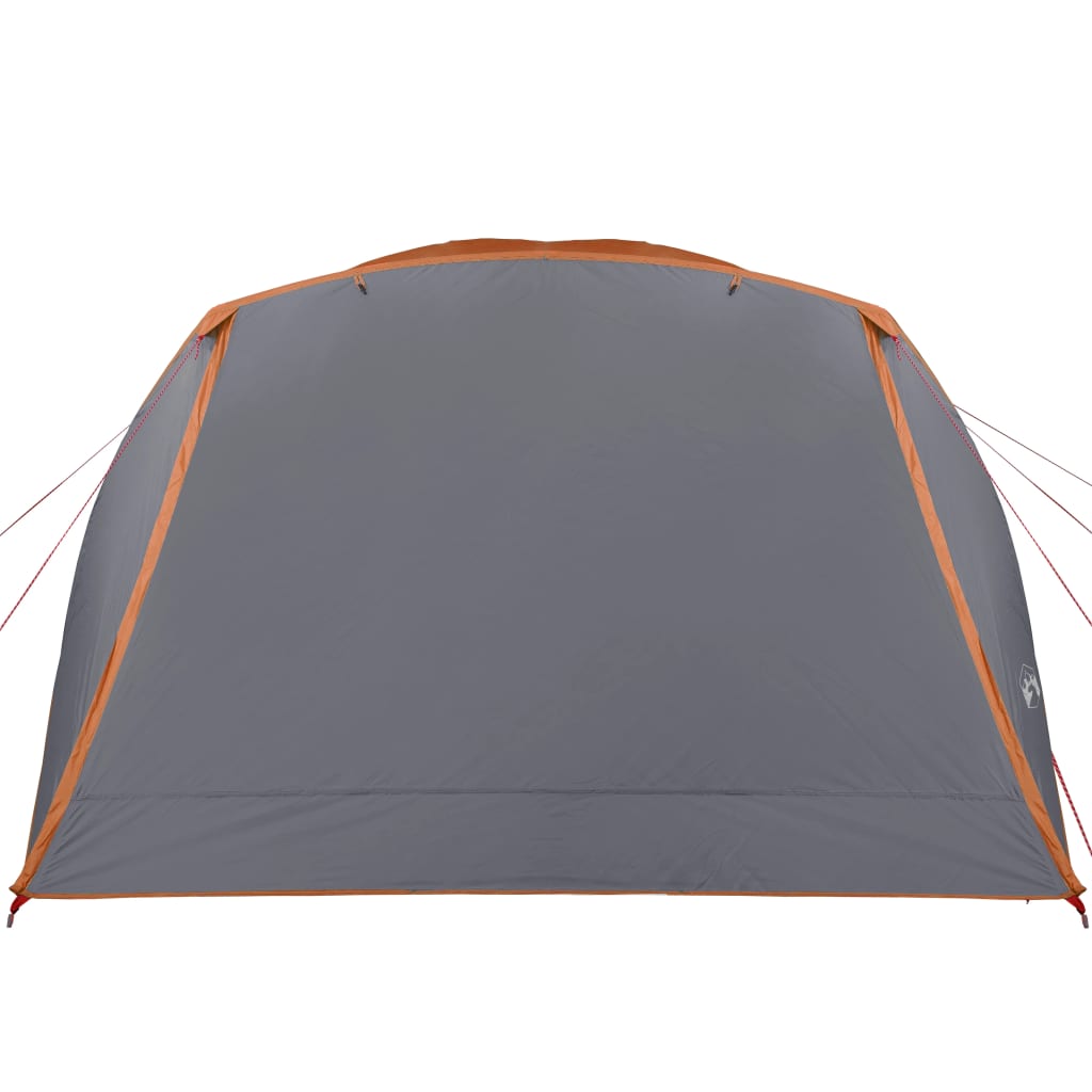 Tente de camping avec auvent 4 personnes orange imperméable