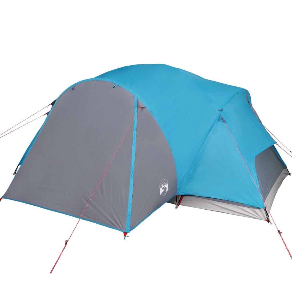 Tente familiale avec ventilation 8 personnes bleue imperméable