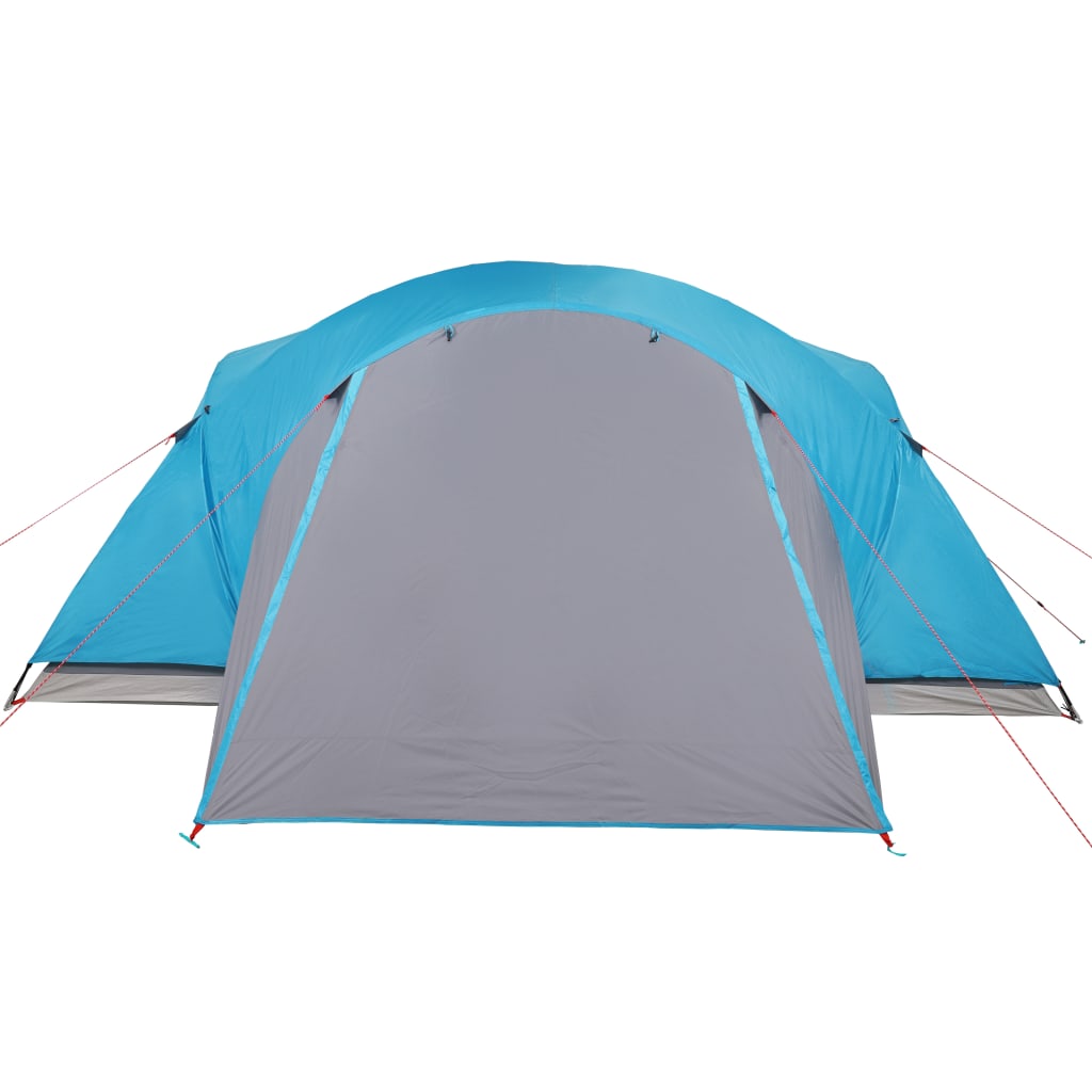 Tente familiale avec ventilation 8 personnes bleue imperméable