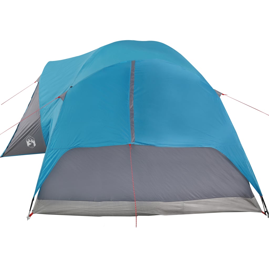 Tente familiale avec ventilation 8 personnes bleue imperméable