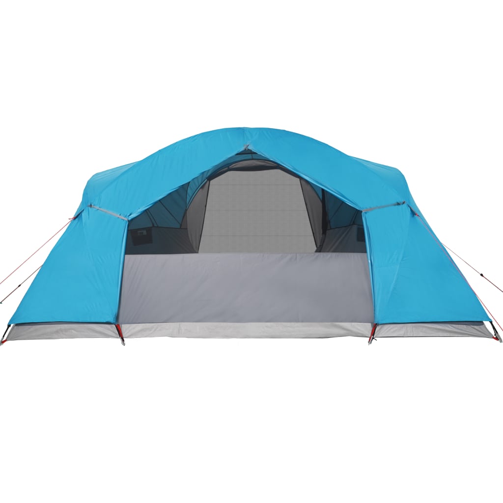 Tente familiale avec ventilation 8 personnes bleue imperméable