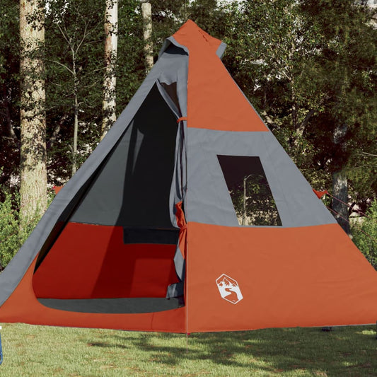 Tipi-Campingzelt 7 Personen Orange Wasserdicht