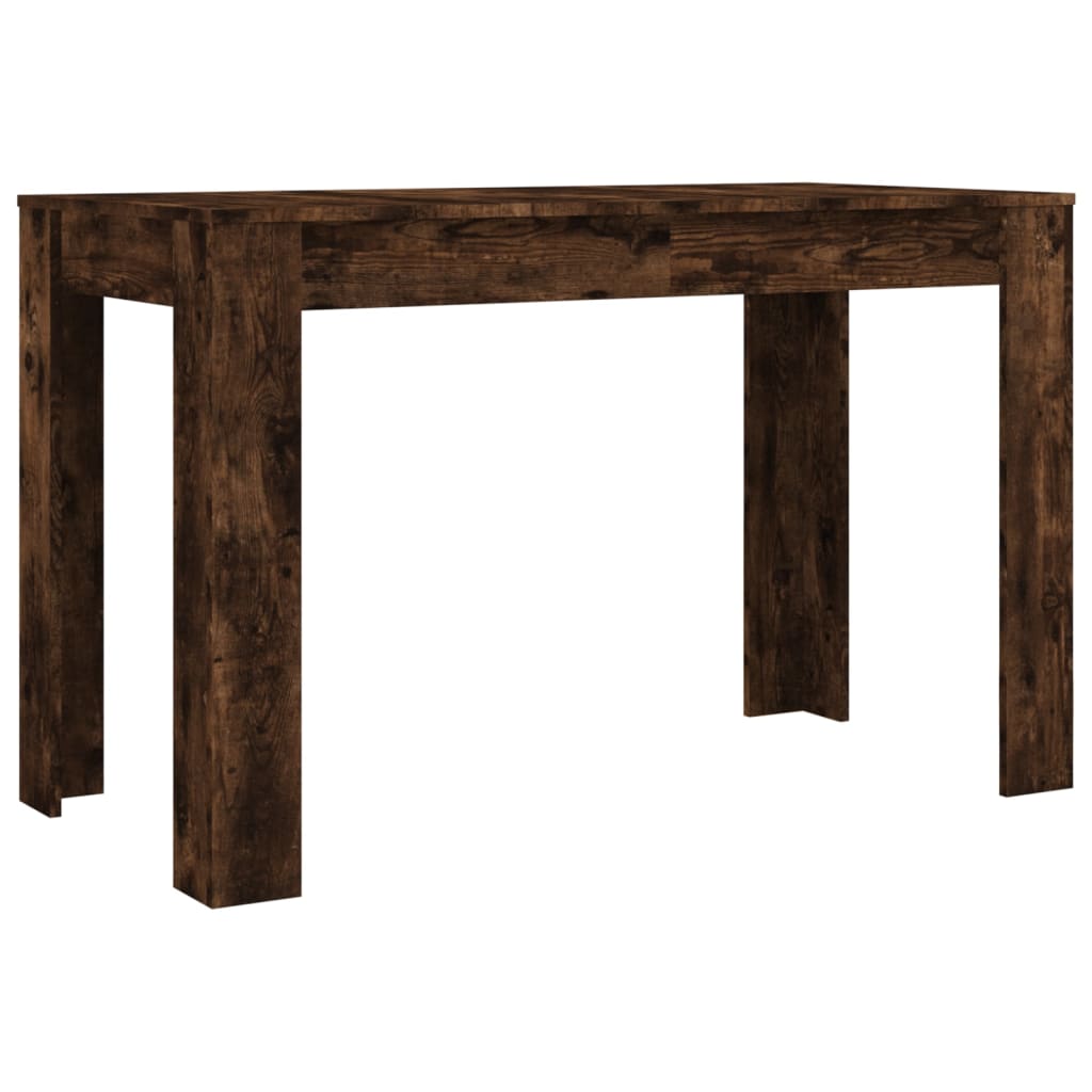 Table à manger chêne fumé 120x60x76 cm matériau bois