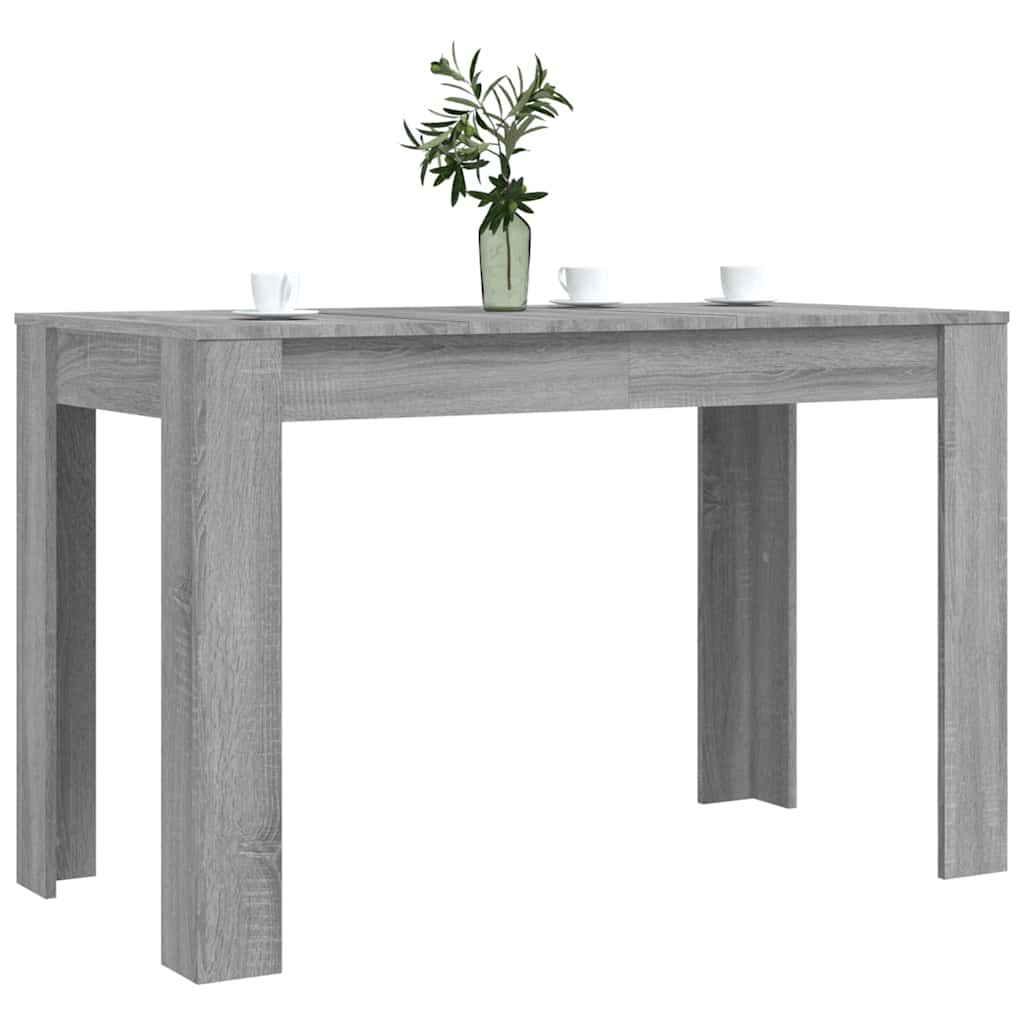 Table à manger grise Sonoma 120x60x76 cm en bois