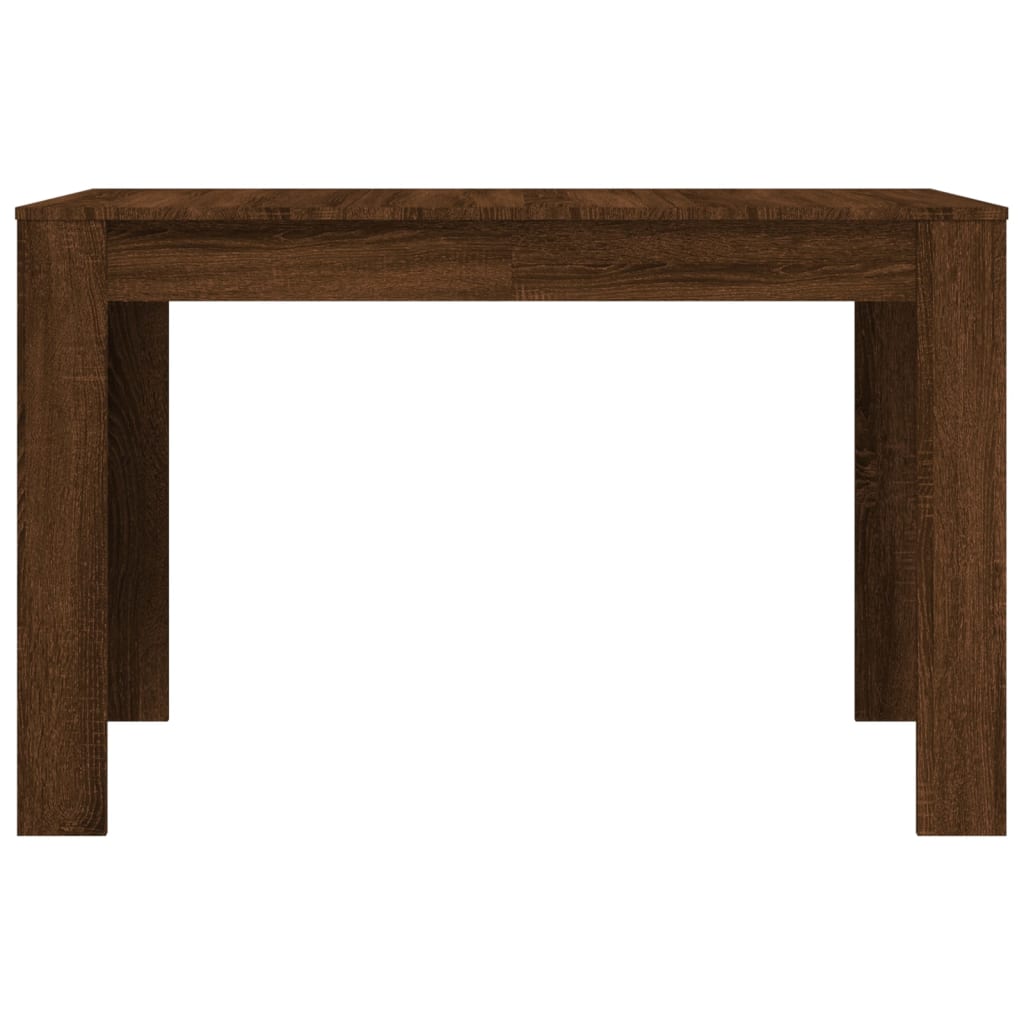 Table à manger aspect chêne marron 120x60x76 cm matériau bois