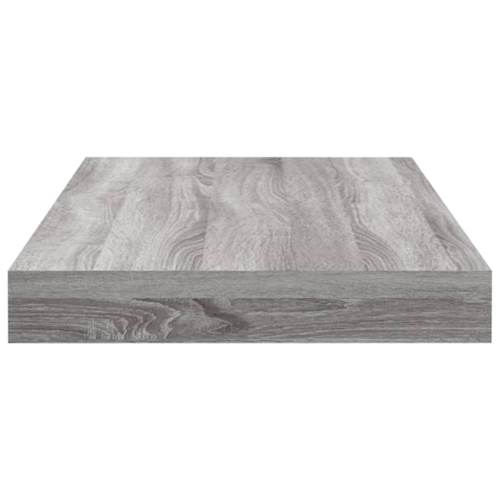 Wandregale 8 Stk. Grau Sonoma 40x10x1,5 cm Holzwerkstoff