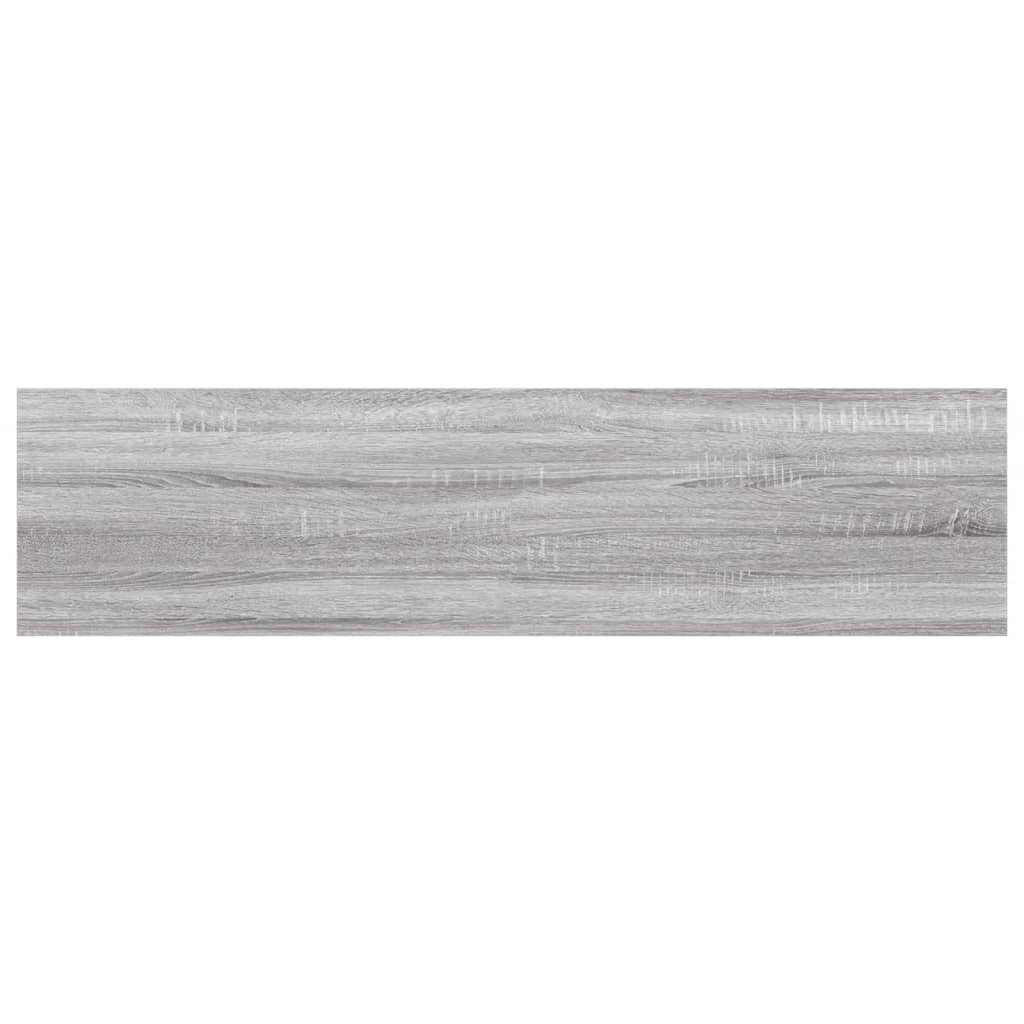 Wandregale 8 Stk. Grau Sonoma 40x10x1,5 cm Holzwerkstoff