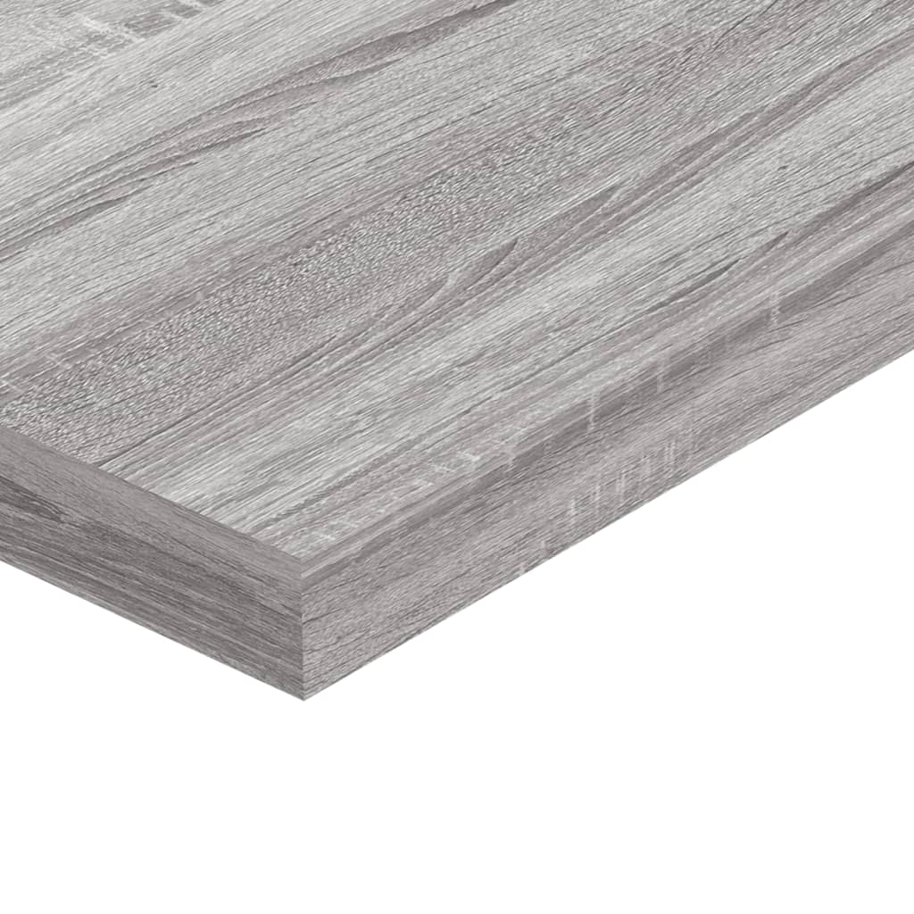 Wandregale 8 Stk. Grau Sonoma 40x10x1,5 cm Holzwerkstoff