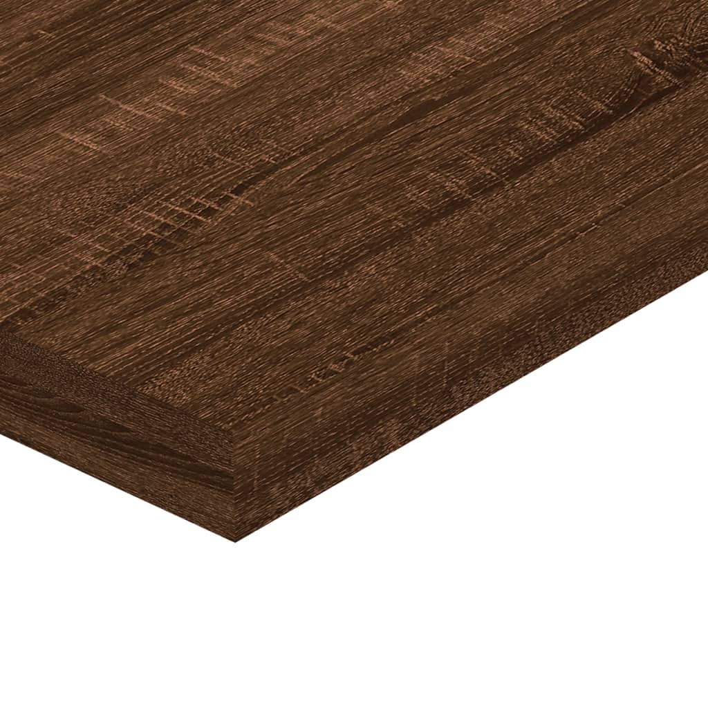 Wandregale 8 Stk. Braun Eichen-Optik 40x10x1,5 cm Holzwerkstoff