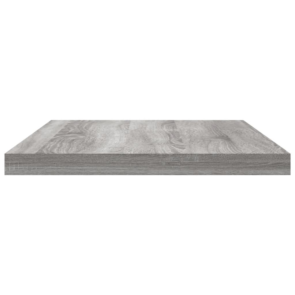 Wandregale 8 Stk. Grau Sonoma 40x20x1,5 cm Holzwerkstoff