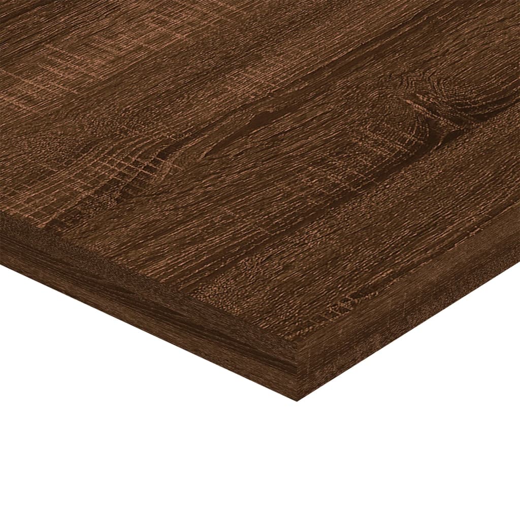 Wandregale 8 Stk. Braun Eichen-Optik 40x20x1,5 cm Holzwerkstoff