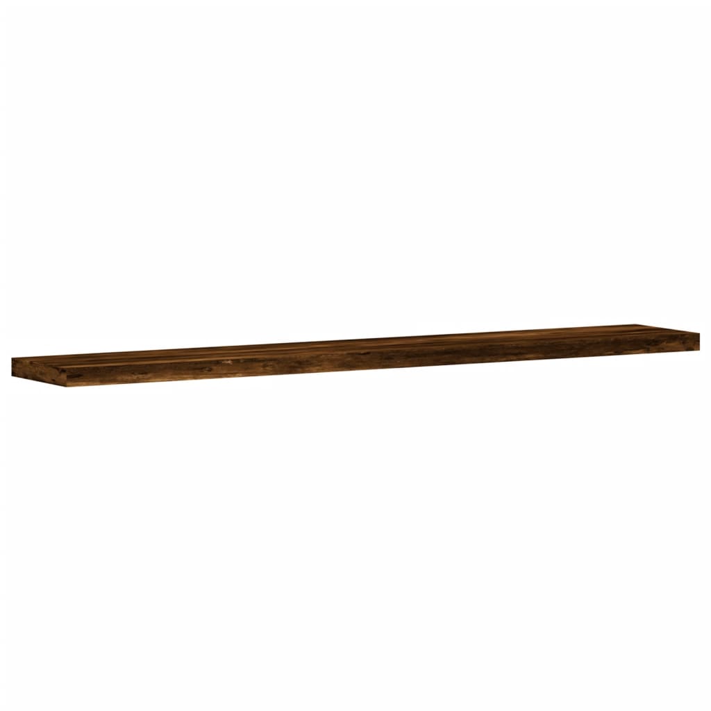 Wandregale 4 Stk. Räuchereiche 60x10x1,5 cm Holzwerkstoff