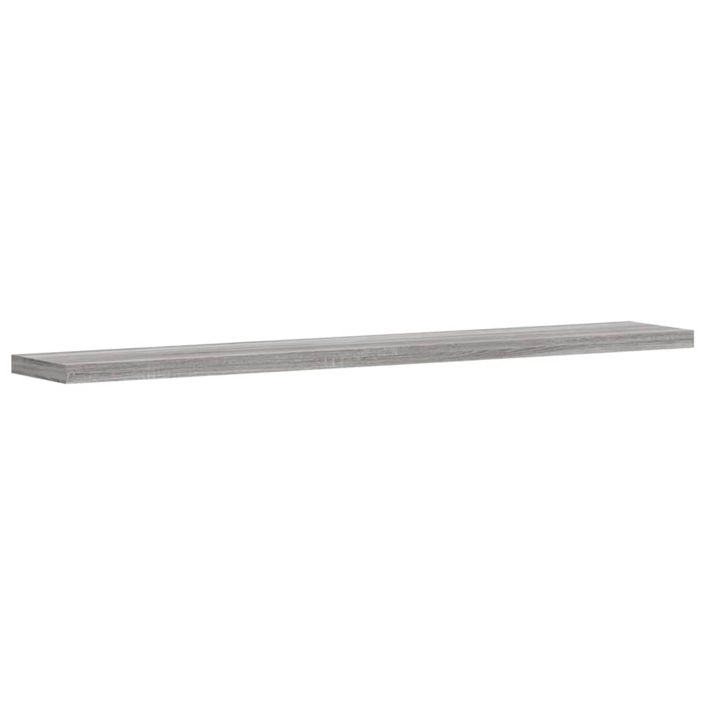 Wall shelves 4 pcs. Gray Sonoma 60x10x1.5 cm wood material