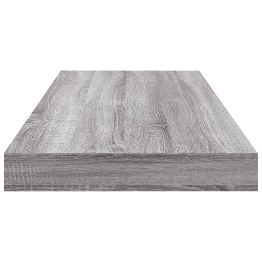 Wall shelves 4 pcs. Gray Sonoma 60x10x1.5 cm wood material