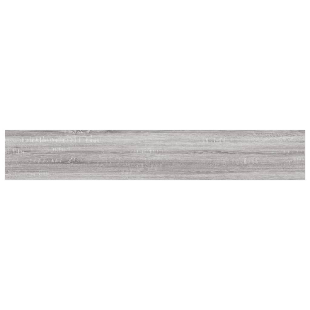 Wall shelves 4 pcs. Gray Sonoma 60x10x1.5 cm wood material