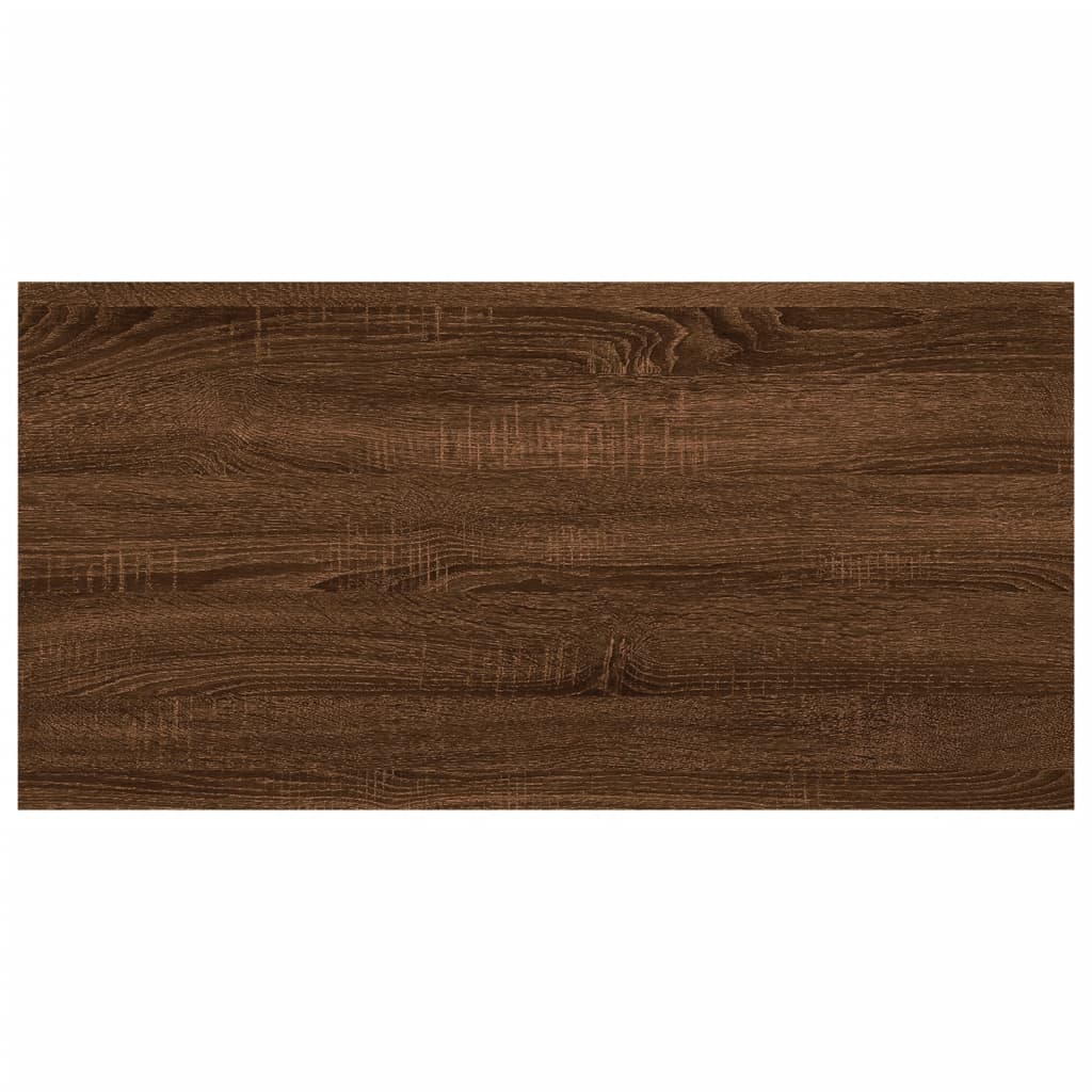 Wandregale 4 Stk. Braun Eichen-Optik 60x20x1,5 cm Holzwerkstoff