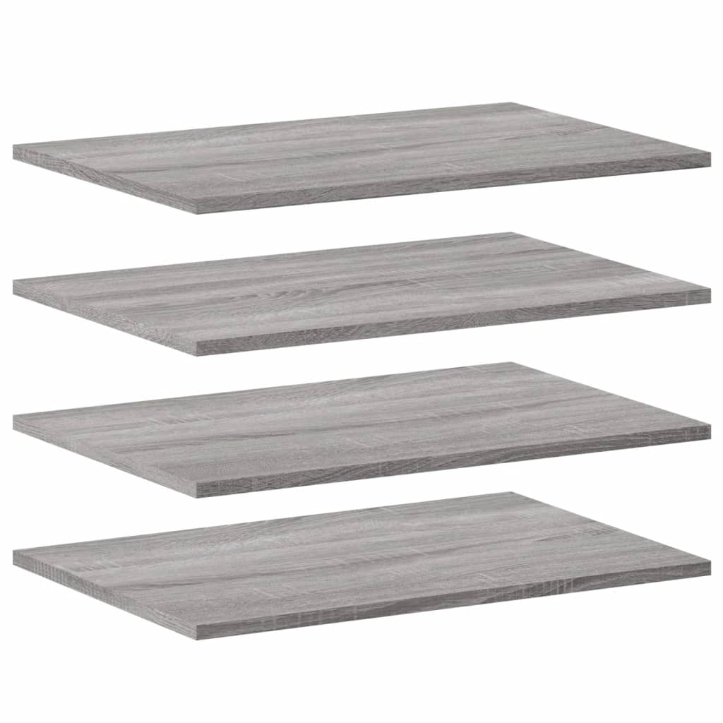 Wall shelves 4 pcs. Gray Sonoma 60x40x1.5 cm wood material