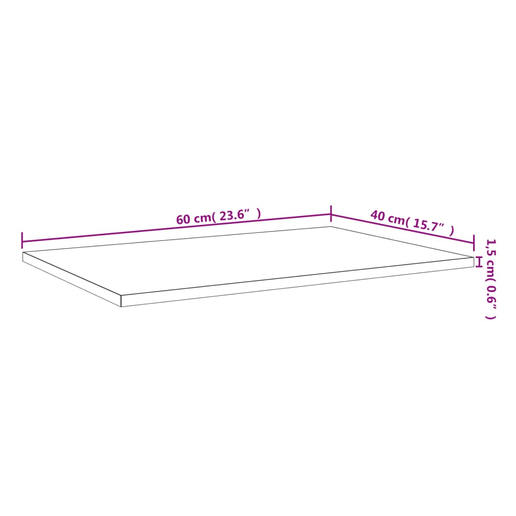 Wall shelves 4 pcs. Gray Sonoma 60x40x1.5 cm wood material