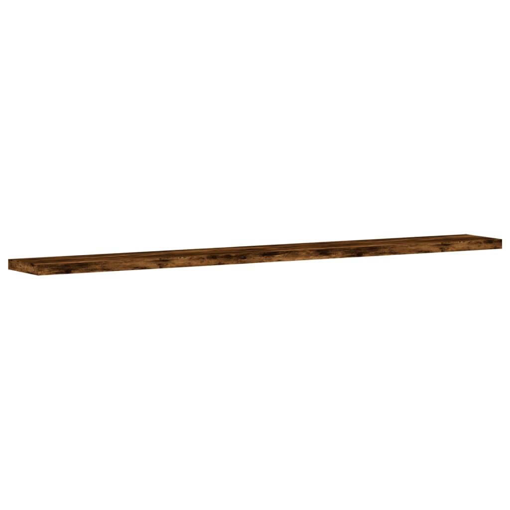 Wandregale 4 Stk. Räuchereiche 80x10x1,5 cm Holzwerkstoff