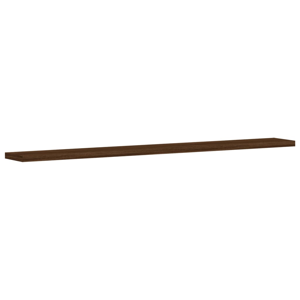 Wandregale 4 Stk. Braun Eichen-Optik 80x10x1,5 cm Holzwerkstoff