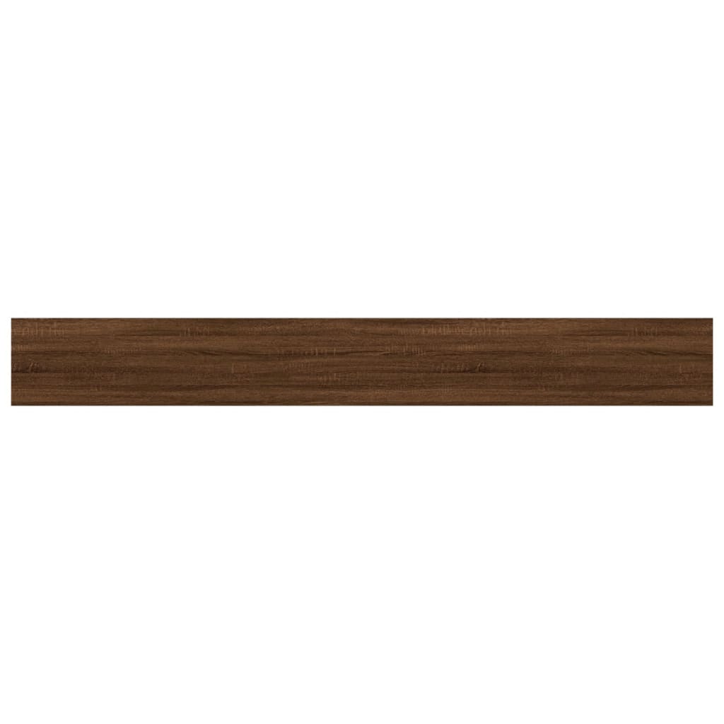 Wandregale 4 Stk. Braun Eichen-Optik 80x10x1,5 cm Holzwerkstoff