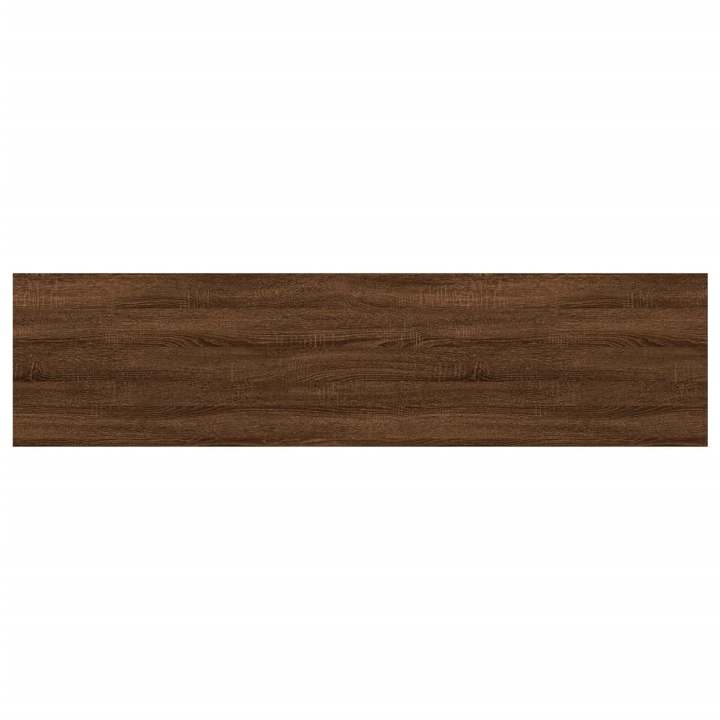 Wandregale 4 Stk. Braun Eichen-Optik 80x20x1,5 cm Holzwerkstoff