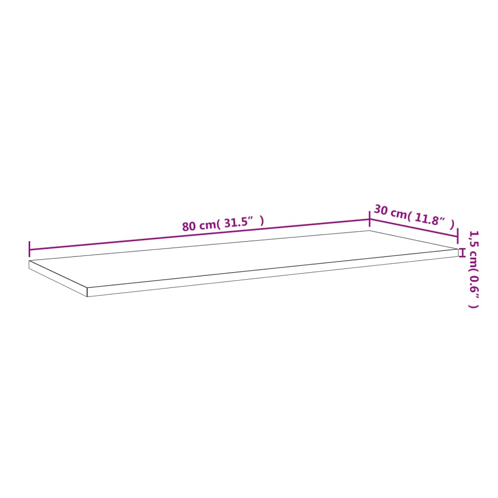 Wandregale 4 Stk. Braun Eichen-Optik 80x30x1,5 cm Holzwerkstoff