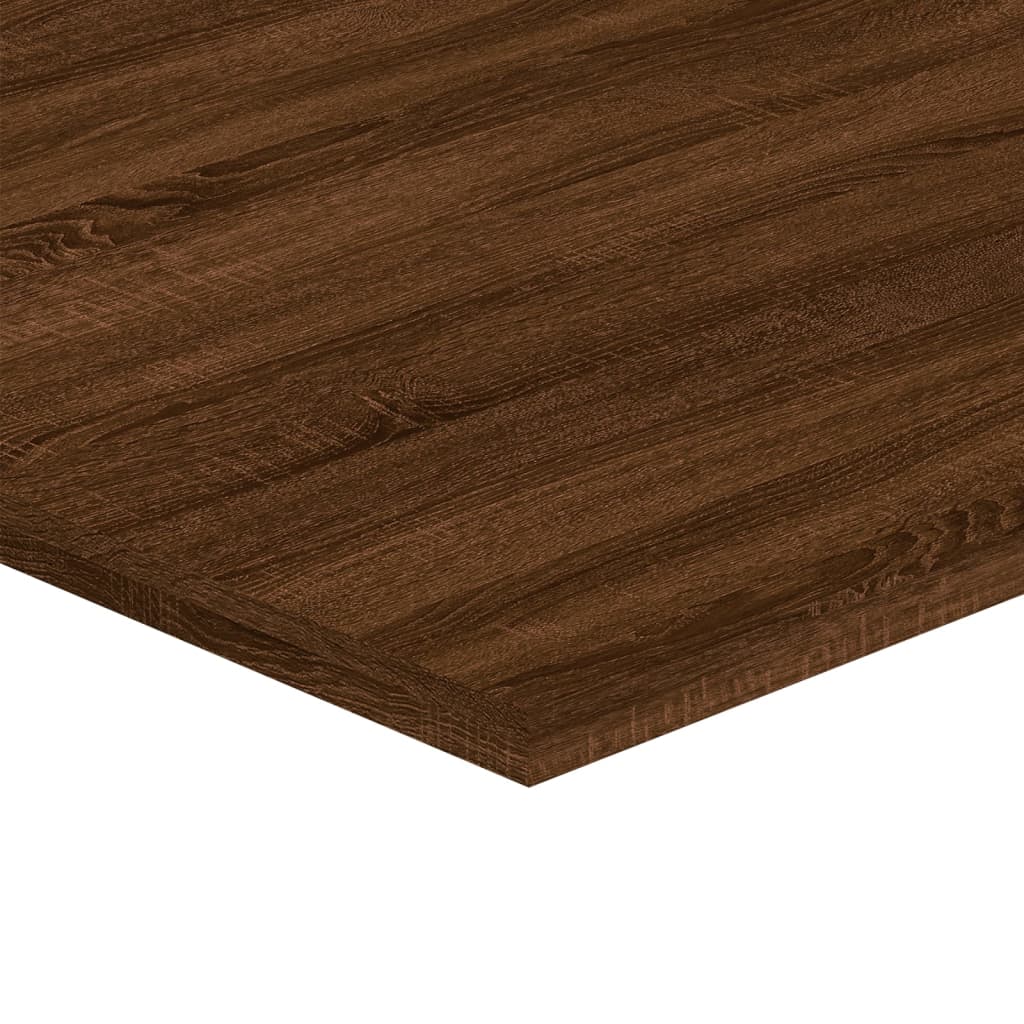 Wandregale 4 Stk. Braun Eichen-Optik 80x40x1,5 cm Holzwerkstoff
