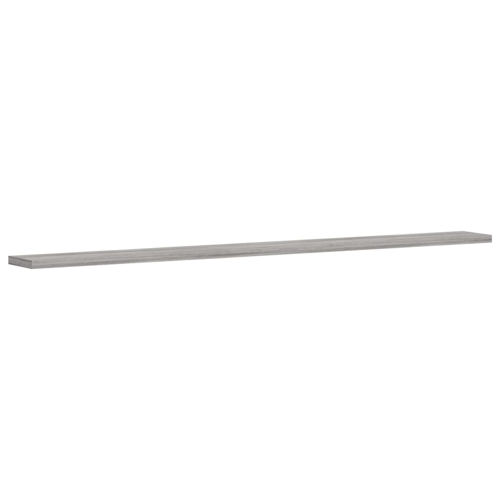 Wandregale 4 Stk. Grau Sonoma 100x10x1,5 cm Holzwerkstoff