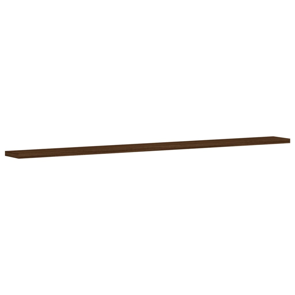 Wandregale 4 Stk. Braun Eichen-Optik 100x10x1,5cm Holzwerkstoff