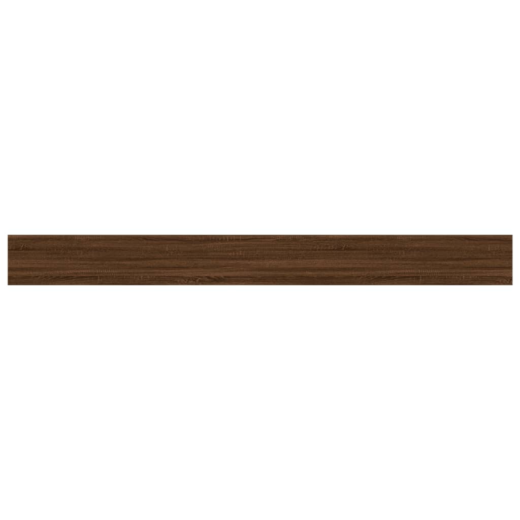 Wandregale 4 Stk. Braun Eichen-Optik 100x10x1,5cm Holzwerkstoff