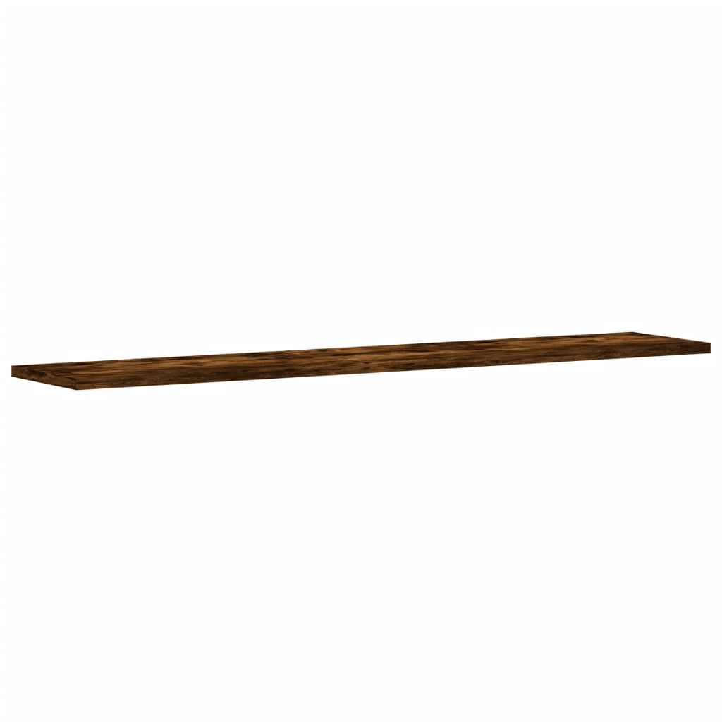 Wandregale 4 Stk. Räuchereiche 100x20x1,5 cm Holzwerkstoff