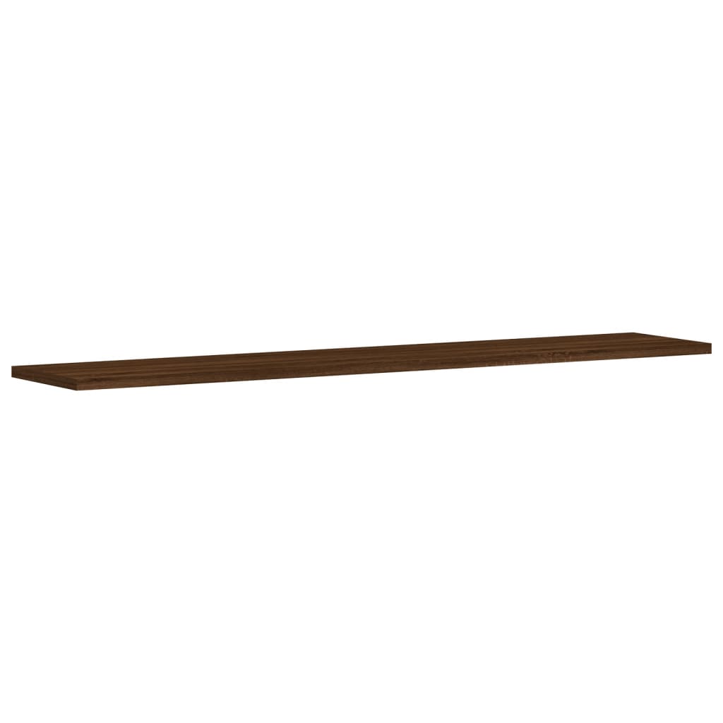 Wandregale 4 Stk. Braun Eichen-Optik 100x20x1,5cm Holzwerkstoff