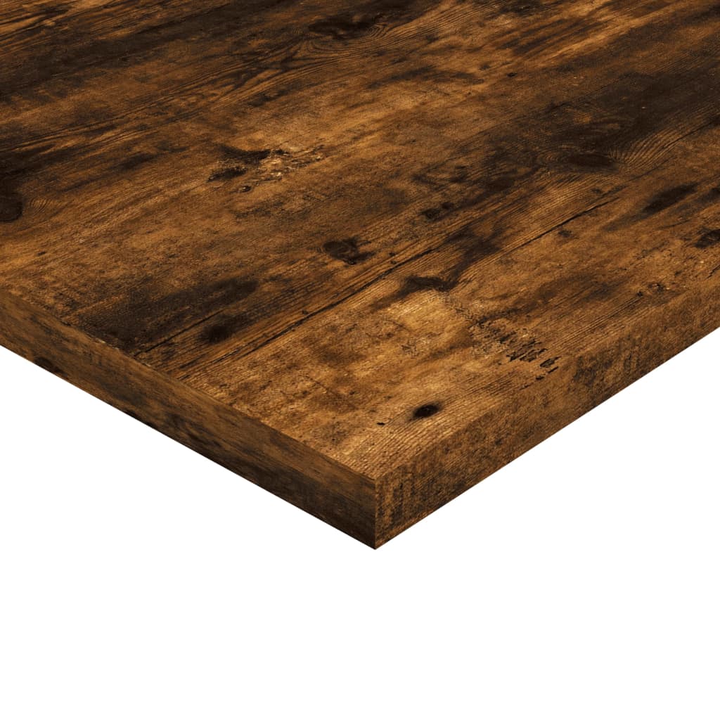 Wandregale 4 Stk. Räuchereiche 100x30x1,5 cm Holzwerkstoff