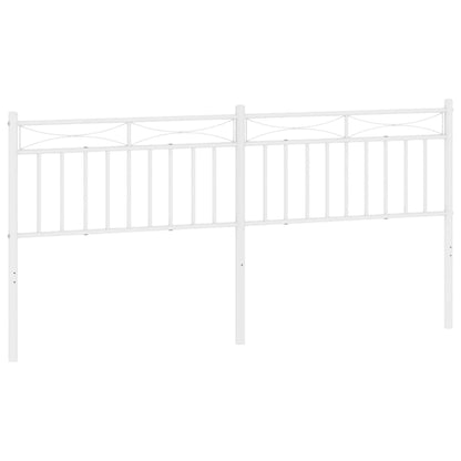 Ersatz-Kopfteil Metall Weiß 193 cm